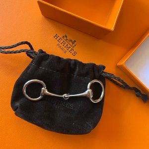 Mini mors palladium-finish brass twilly ring